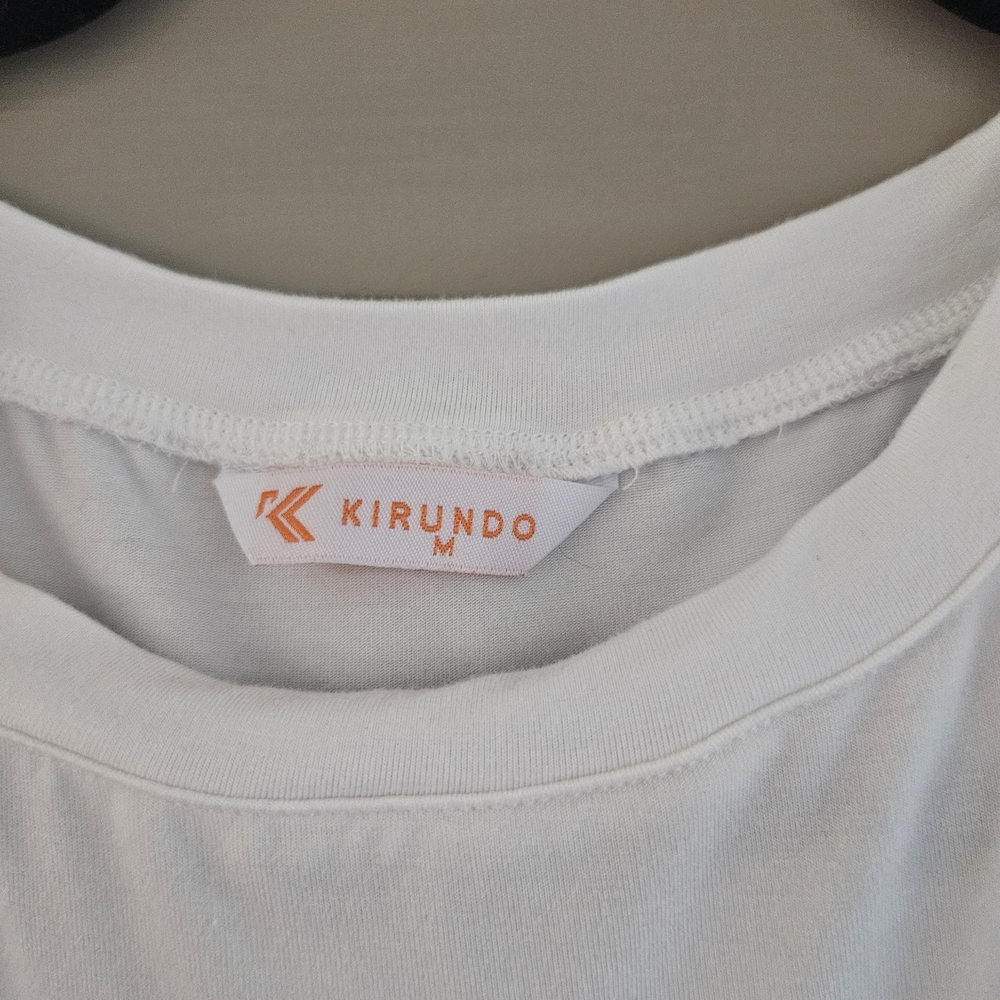 White Ruffle Sleeve Top - Picture 2 of 3
